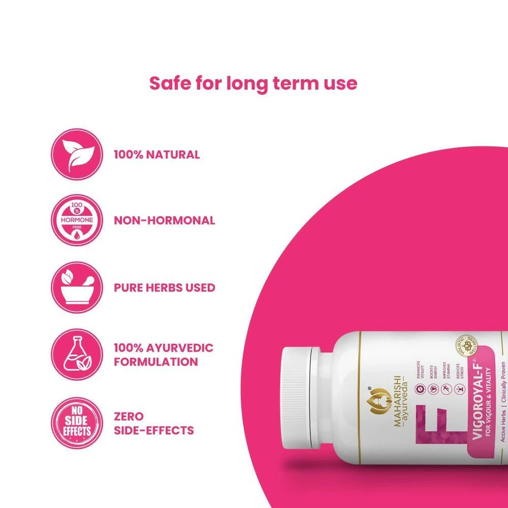 Maharishi Ayurveda Vigoroyal-F Tablets for Women, 60 Tablets-5.webp